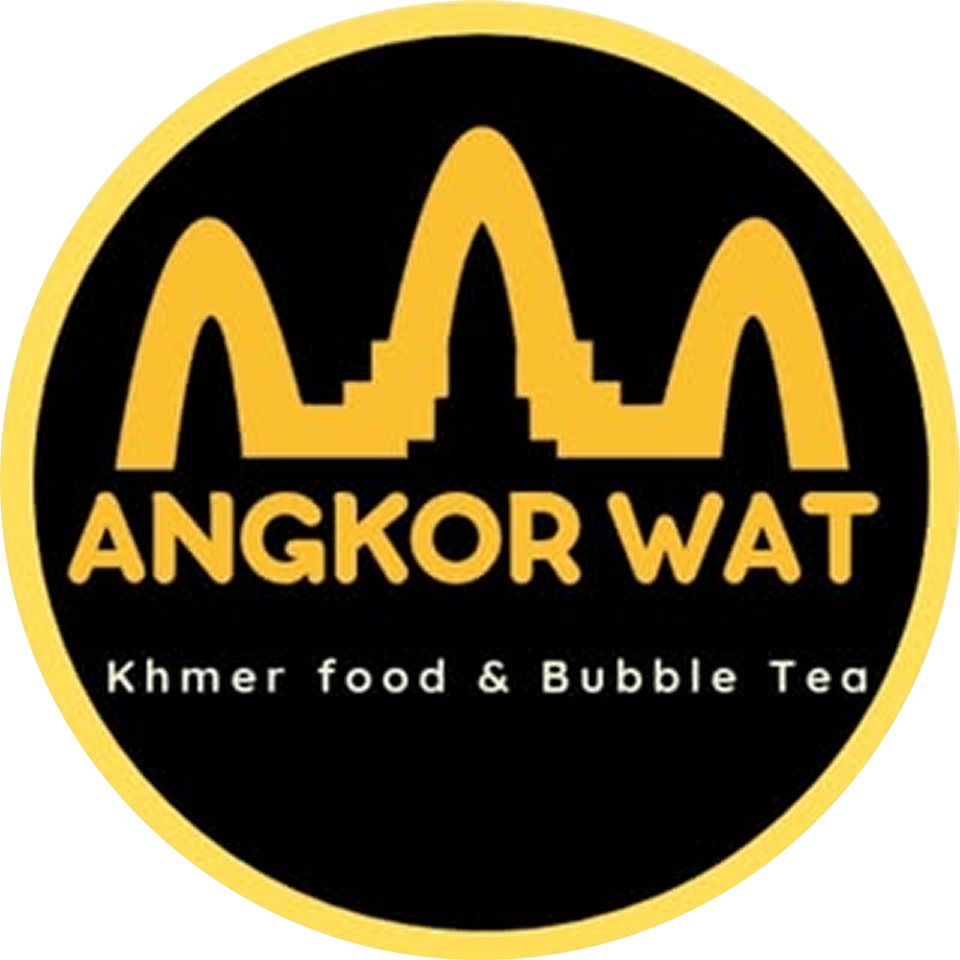 Logo Angkor Wat restaurant asiatique cuisine cambodgienne et bubble tea